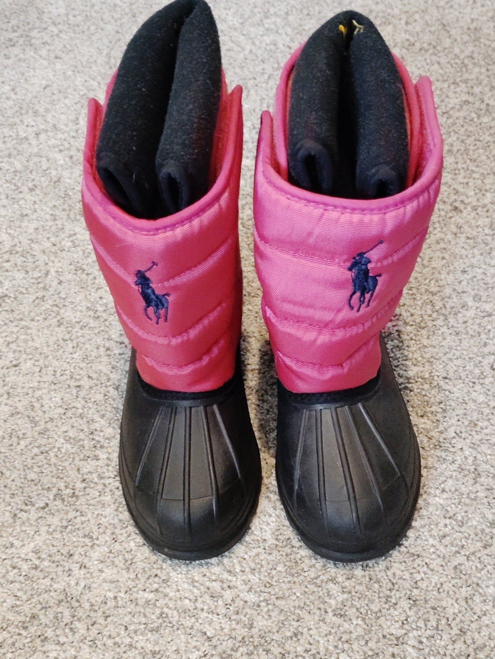 Polo by Ralph Lauren Pink and Black Kids' Rain & Snow Boots